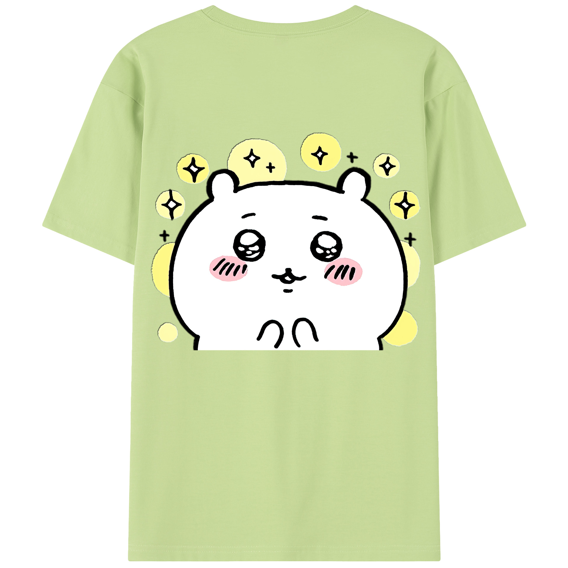 （画像用） ちいかわ ちいかわ Chii-kawa chiikawa 綿100％半袖Tシャツ（背面プリント）